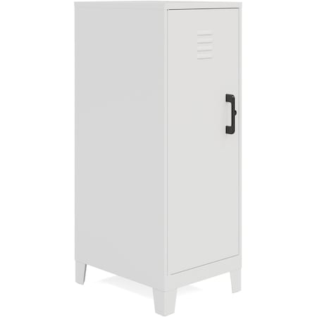 Nusparc Personal Locker, 3 Shelves, 42.5" x 14.2" x 18", White NPRSL318ZZWE